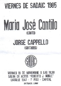 SADAIC con Ma. José Cantilo